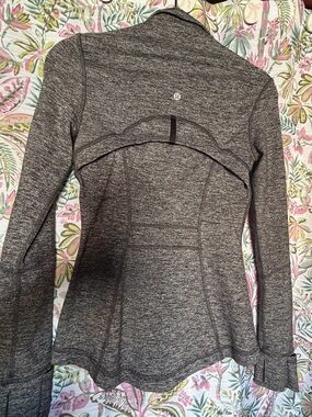 lululemon athletica Charcoal Heathered Zip Hoodie